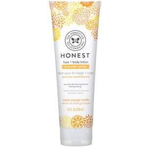 The Honest Company, Everyday Gentle, Face + Body Lotion, Sweet Orange Vanilla, 8.5 fl oz (250 ml) - HealthCentralUSA