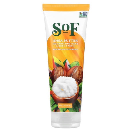 SoF, Moisturizing Hand & Body Cream, Lemon Verbena, 8 fl oz (237 ml) - Supply Center USA