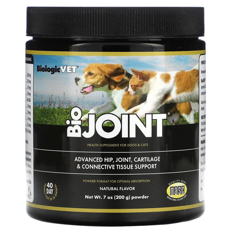 Flora, BiologicVet, BioJoint, For Dogs & Cats, Natural, 7 oz (200 g) - Supply Center USA