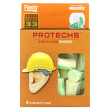 Flents, Protechs, Work Ear Plugs, 8 Pair with Case - Supply Center USA