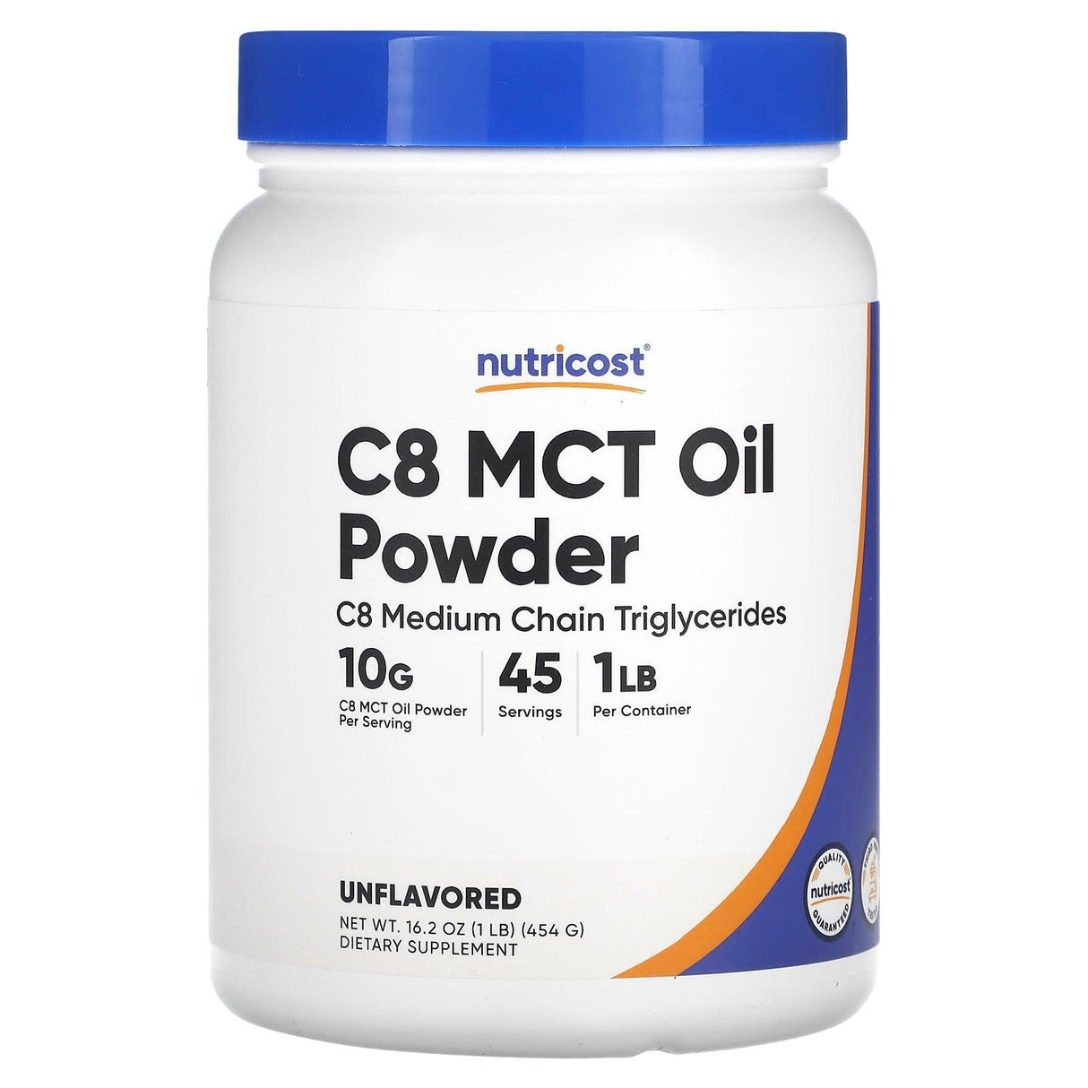 Nutricost, C8 MCT Oil Powder, Unflavored, 2 lb (907 g) - Supply Center USA