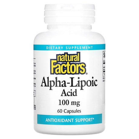 Natural Factors, Alpha-Lipoic Acid, 100 mg, 60 Capsules - Supply Center USA