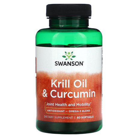 Swanson, Krill Oil & Curcumin, 60 Softgels - Supply Center USA