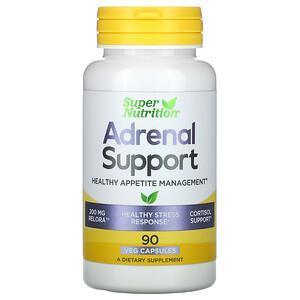 Super Nutrition, Adrenal Support, Healthy Appetite Management, 90 Veg Capsules - Supply Center USA