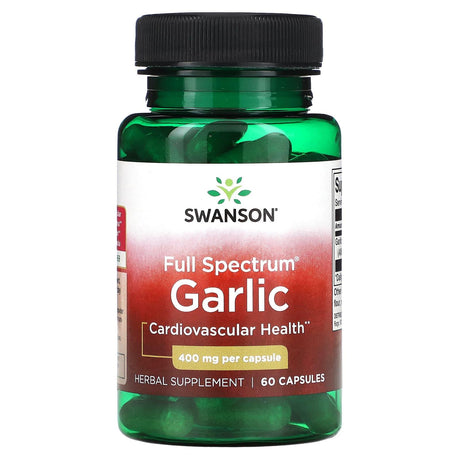 Swanson, Full Spectrum Garlic, 400 mg, 60 Capsules - Supply Center USA