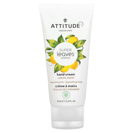 ATTITUDE, Super Leaves Science, Hand Cream, Lemon Leaves, 2.5 fl oz (75 ml) - Supply Center USA