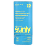 ATTITUDE, Sunly, Mineral Sunscreen Stick, For Kids, SPF 30, Unscented, 2.1 oz (60 g) - Supply Center USA