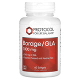 Protocol for Life Balance, Borage/GLA, 1,000 mg, 60 Softgels - Supply Center USA