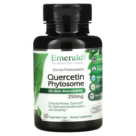 Emerald Laboratories, Quercetin Phytosome, 250 mg, 60 Vegetable Caps - Supply Center USA