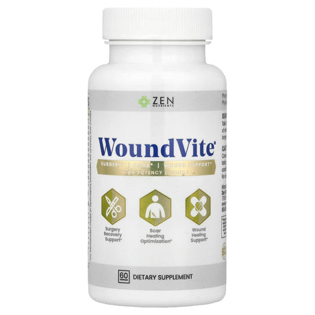 Zen Nutrients, WoundVite®, 60 Capsules - Supply Center USA