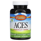 Carlson, ACES, Vitamins A, C, E + Selenium, 50 Soft Gels - Supply Center USA