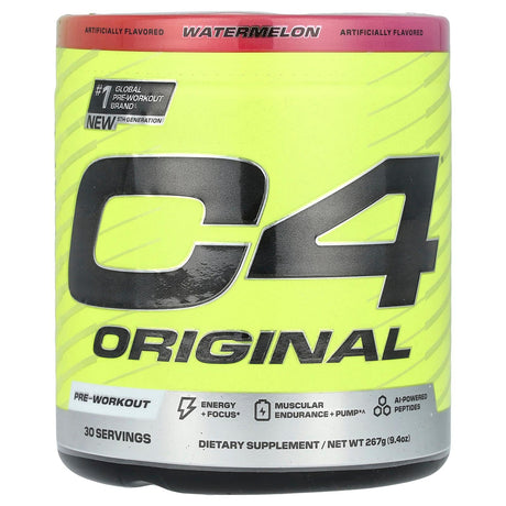 Cellucor, C4 Original, Pre-Workout, Watermelon, 9.4 oz (267 g) - Supply Center USA