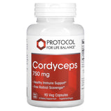 Protocol for Life Balance, Cordyceps, 750 mg, 90 Veg Capsules - Supply Center USA