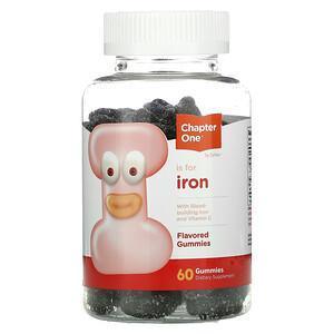 Chapter One, I Is for Iron, Flavored Gummies, 60 Gummies - Supply Center USA