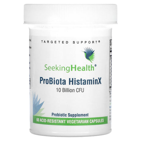 Seeking Health, ProBiota HistaminX, 10 Billion CFU, 60 Acid-Resistant Vegetarian Capsules - Supply Center USA