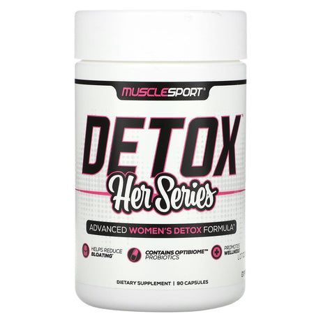 MuscleSport, Detox, Her Series, 90 Capsules - Supply Center USA