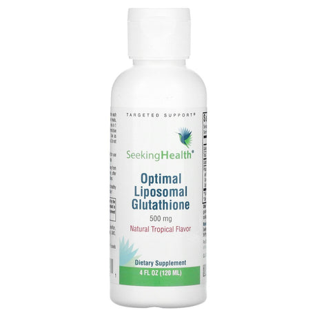 Seeking Health, Optimal Liposomal Glutathione, Natural Tropical, 500 mg, 4 fl oz (120 ml) - Supply Center USA