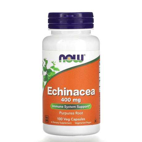 NOW Foods, Echinacea, 400 mg, 100 Veg Capsules - Supply Center USA