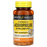 Mason Natural, Chewable Acidophilus, Banana Vanilla, 20 Million CFU, 100 Wafers