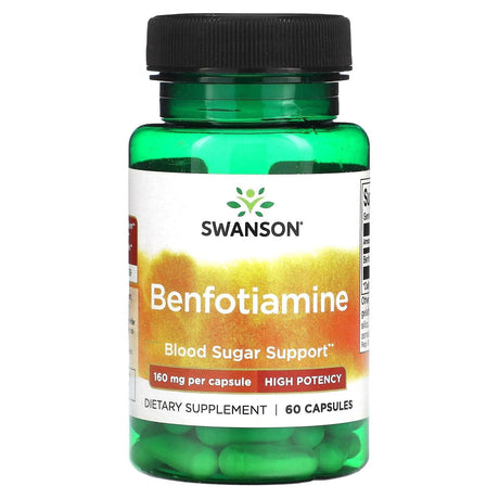 Swanson, Benfotiamine, High Potency, 160 mg, 60 Capsules - Supply Center USA