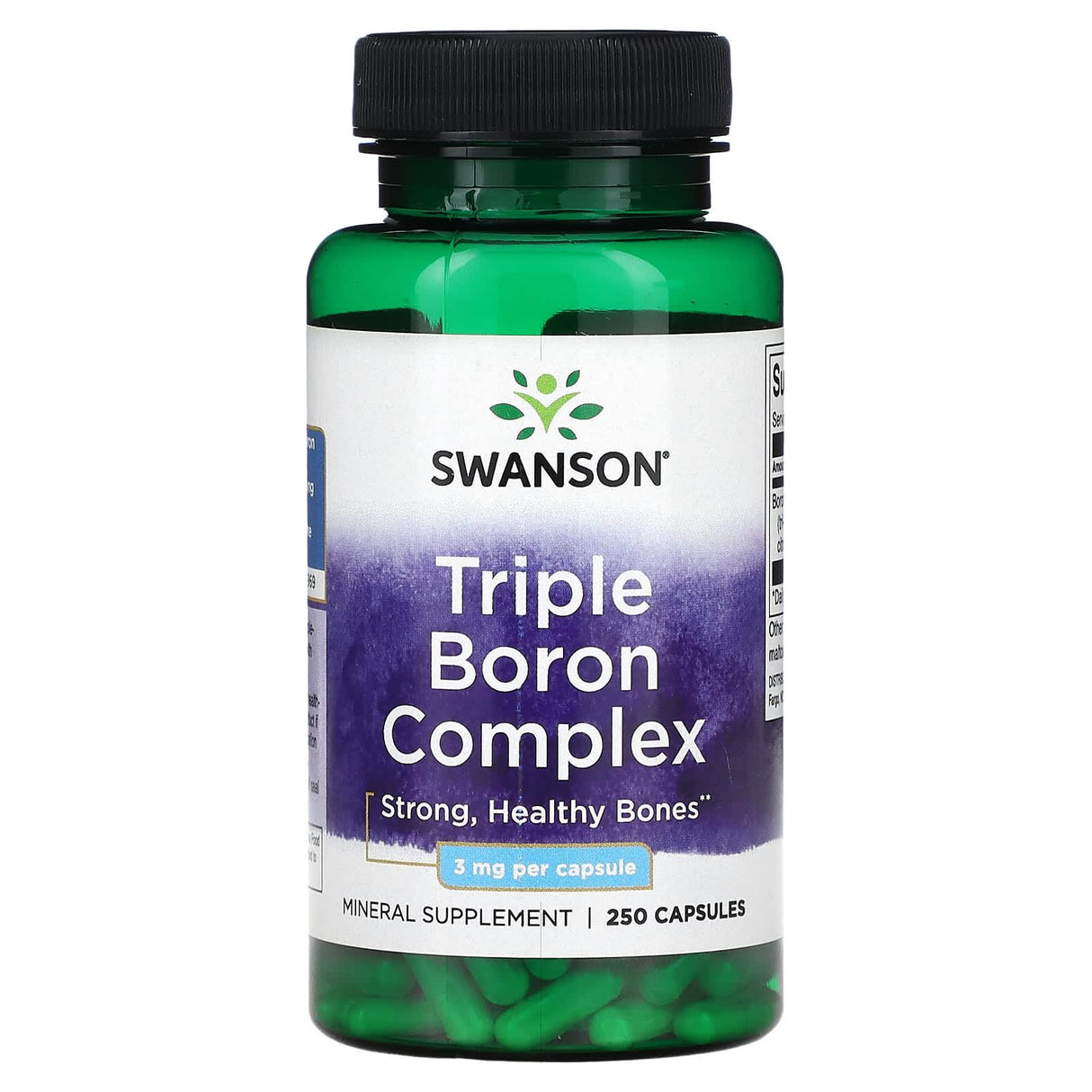 Swanson, Triple Boron Complex, 3 mg , 250 Capsules - Supply Center USA