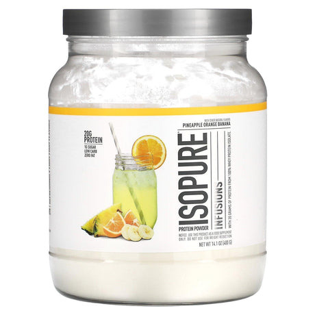 Isopure, Infusions Protein Powder, Tropical Punch, 14.1 oz (400 g) - Supply Center USA