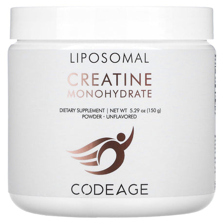 Codeage, Liposomal, Creatine Monohydrate Powder, Unflavored, 5.29 oz (150 g) - Supply Center USA