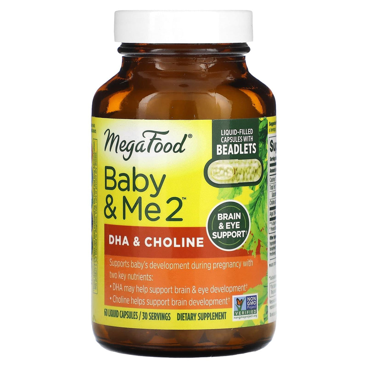 MegaFood, Baby & Me 2, DHA & Choline, 60 Liquid Capsules - Supply Center USA