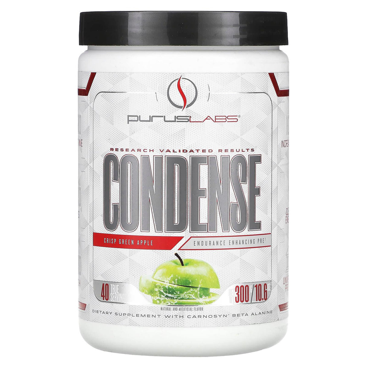 Purus Labs, ConDense, Endurance Enhancing Pre, Crisp Green Apple, 10.6 oz (300 g) - Supply Center USA