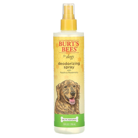 Burt's Bees, Deodorizing Spray for Dogs with Apple & Rosemary, 10 fl oz (296 ml) - Supply Center USA