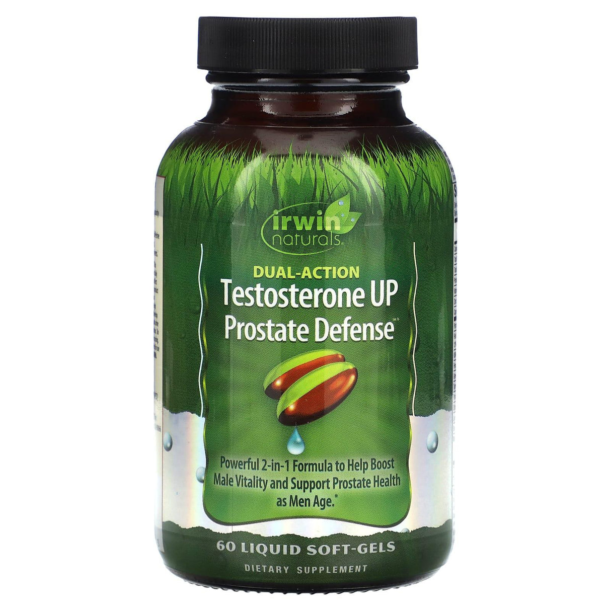 Irwin Naturals, Testosterone UP Prostate Defense, Dual-Action, 60 Liquid Soft-Gels - Supply Center USA