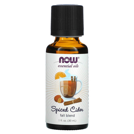 NOW Foods, Essential Oils, Spiced Cider, 1 fl oz (30 ml) - Supply Center USA