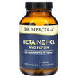 Dr. Mercola, Betaine HCL and Pepsin, 650 mg, 90 Capsules - Supply Center USA