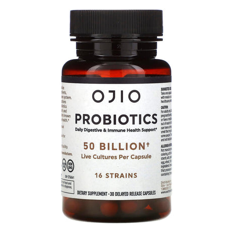 Ojio, Probiotics, 50 Billion, 30 Delayed Release Capsules - Supply Center USA