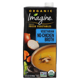 Imagine Soups, Organic Vegetarian No-Chicken Broth, 32 fl oz (946 ml) - Supply Center USA