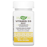 Nature's Way, Vitamin D3 Max, Chocolate, 125 mcg (5,000 IU), 90 Sugar-Free Tablets - Supply Center USA