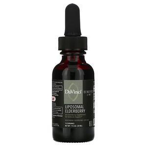 DaVinci Laboratories of Vermont, Liposomal Elderberry, 1 fl oz (30 ml) - Supply Center USA