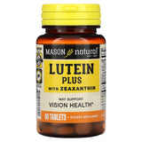 Mason Natural, Lutein Plus, With Zeaxanthin, 60 Tablets - Supply Center USA