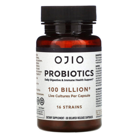 Ojio, Probiotics , 100 Billion , 30 Delayed Release Capsules - Supply Center USA