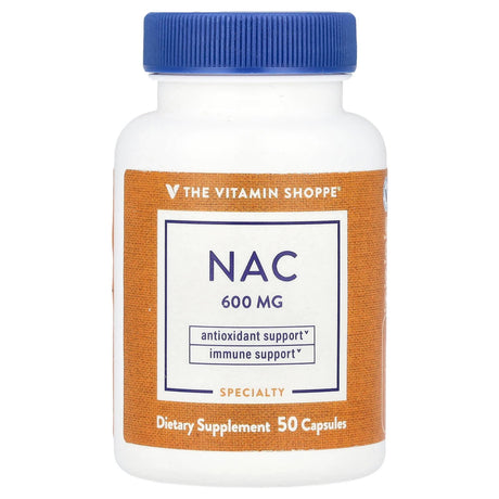 The Vitamin Shoppe, NAC, 600 mg, 50 Capsules - Supply Center USA