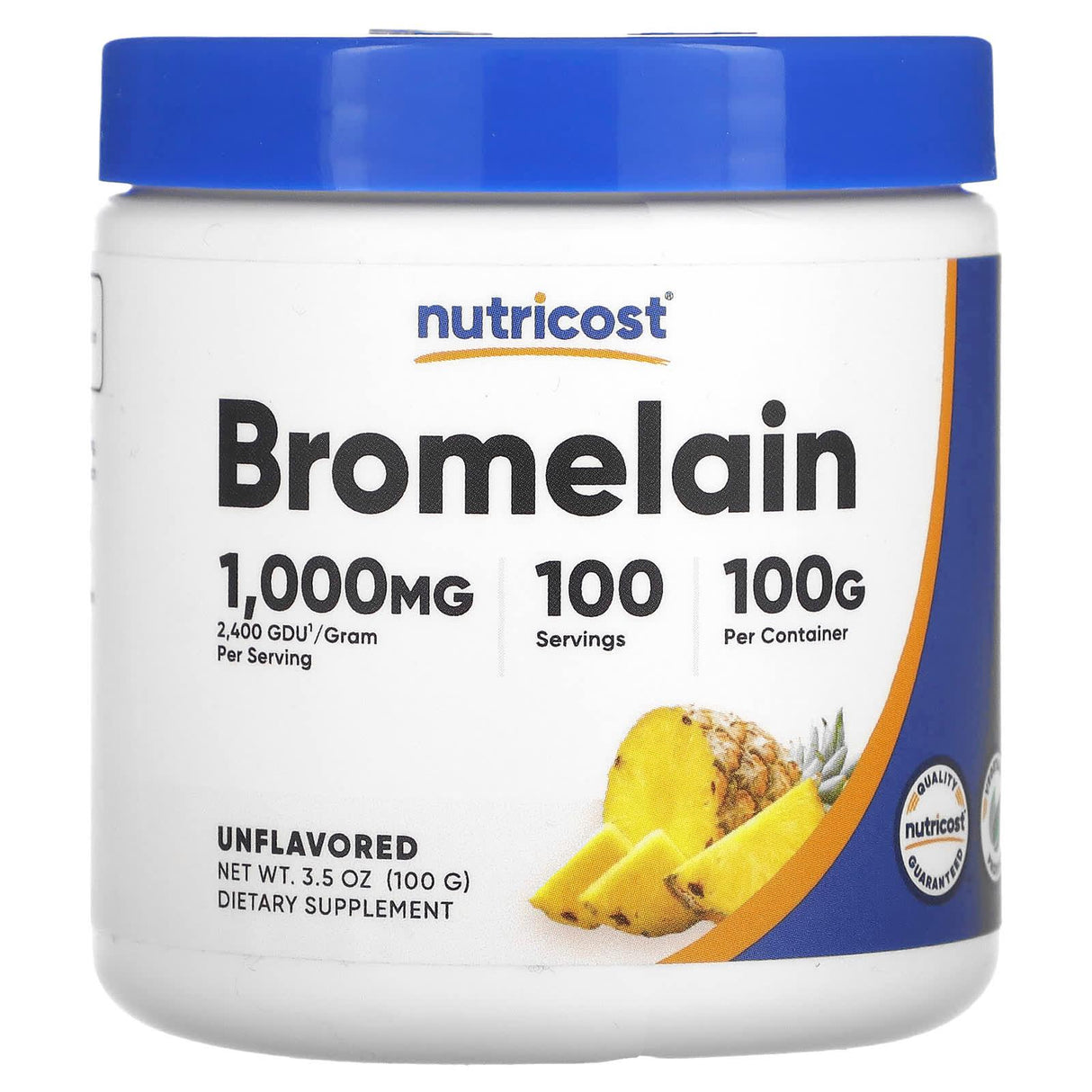 Nutricost, Bromelain, Unflavored, 3.5 oz (100 g) - Supply Center USA