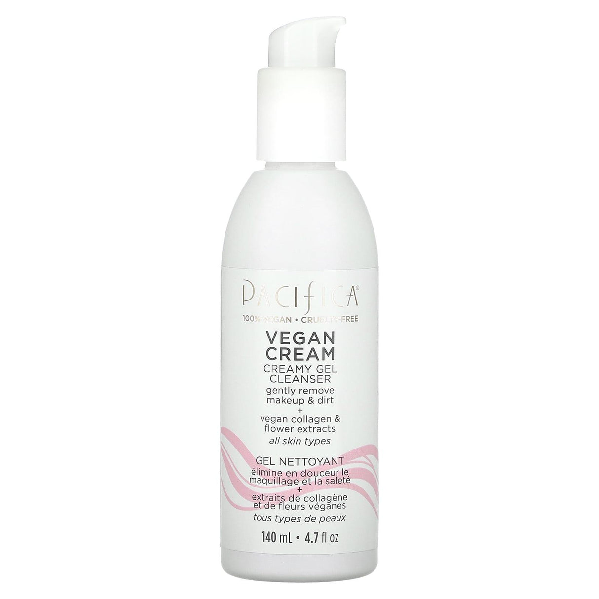 Pacifica, Vegan Cream, Creamy Gel Cleanser, 4.7 fl oz (140 ml) - Supply Center USA