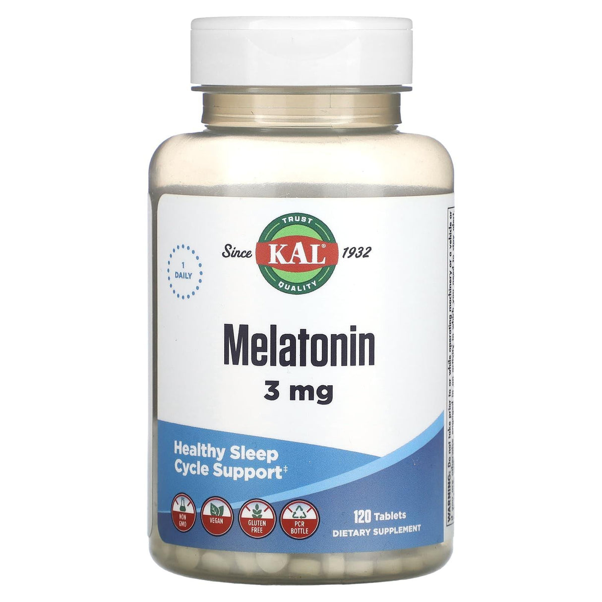 KAL, Melatonin, 3 mg, 120 Tablets - Supply Center USA