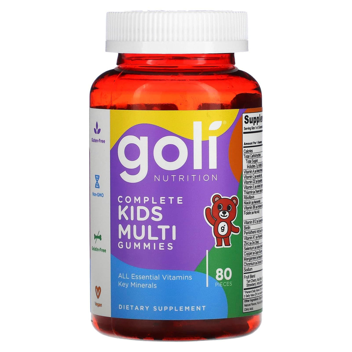 Goli Nutrition, Complete Kids Multi, 80 Pieces - Supply Center USA