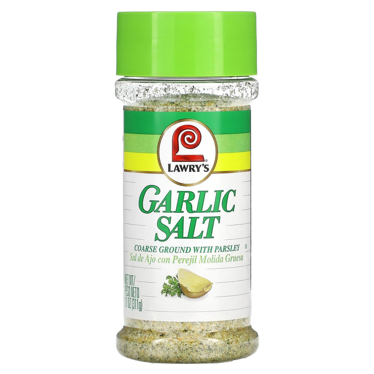 Lawry's, Garlic Salt, Coarse Ground With Parsley, 11 oz (311 g) - Supply Center USA