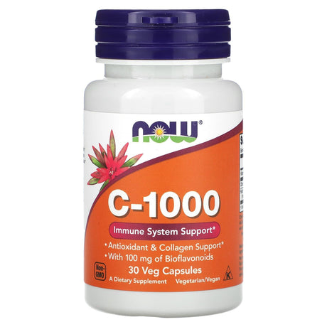 NOW Foods, C-1000, 30 Veg Capsules - Supply Center USA