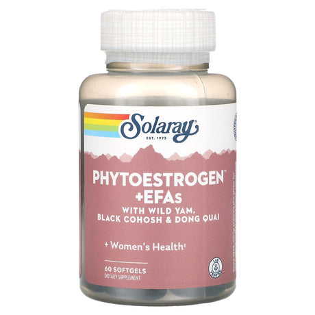 Solaray, Phytoestrogen + EFAs with Wild Yam, Black Cohosh & Dong Quai, 60 Softgels - Supply Center USA