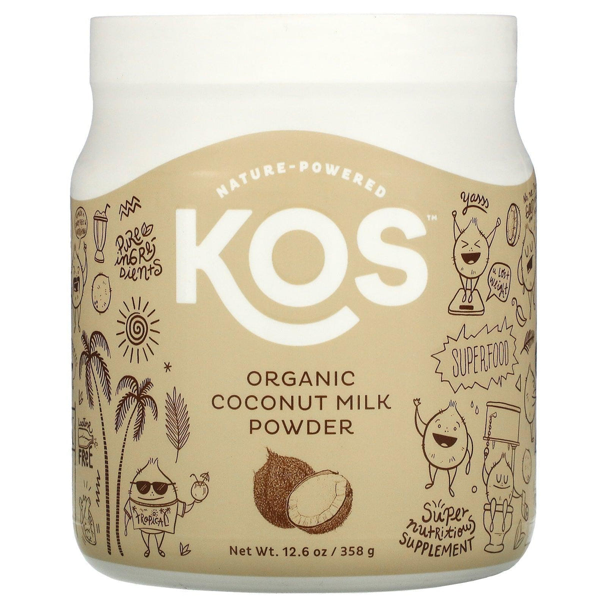 KOS, Organic Lion's Mane Powder, 12.84 oz (364 g) - Supply Center USA