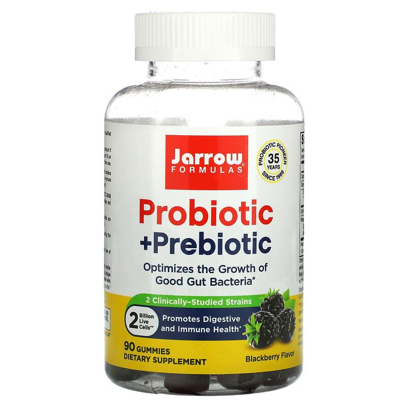 Jarrow Formulas, Probiotic + Prebiotic, Blackberry, 2 Billion, 50 Gummies - Supply Center USA