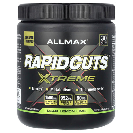 ALLMAX, Rapidcuts® Xtreme, Lean Lemon Lime, 8.29 oz (235 g) - Supply Center USA